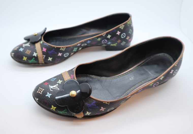 Louis Vuitton Ballerinas Multicolor schwarz 37 1/2-14418