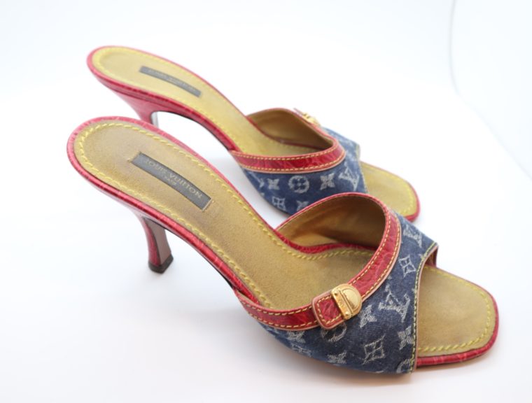 Louis Vuitton Pumps Krokodilleder Jeans 39-14448