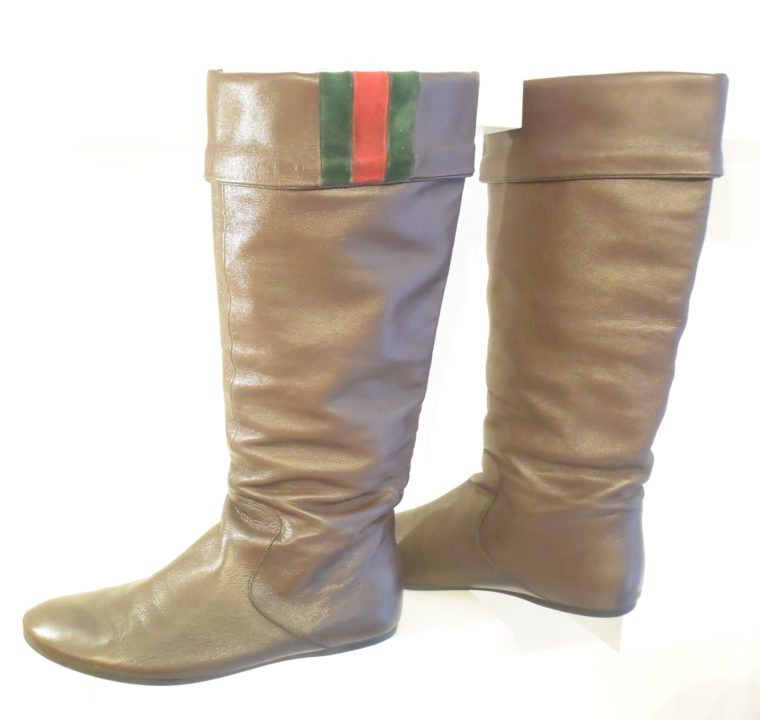 Gucci Stiefel braun Leder 38 -0