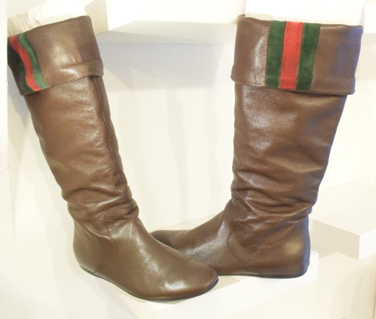 Gucci Stiefel braun Leder 38 -13410