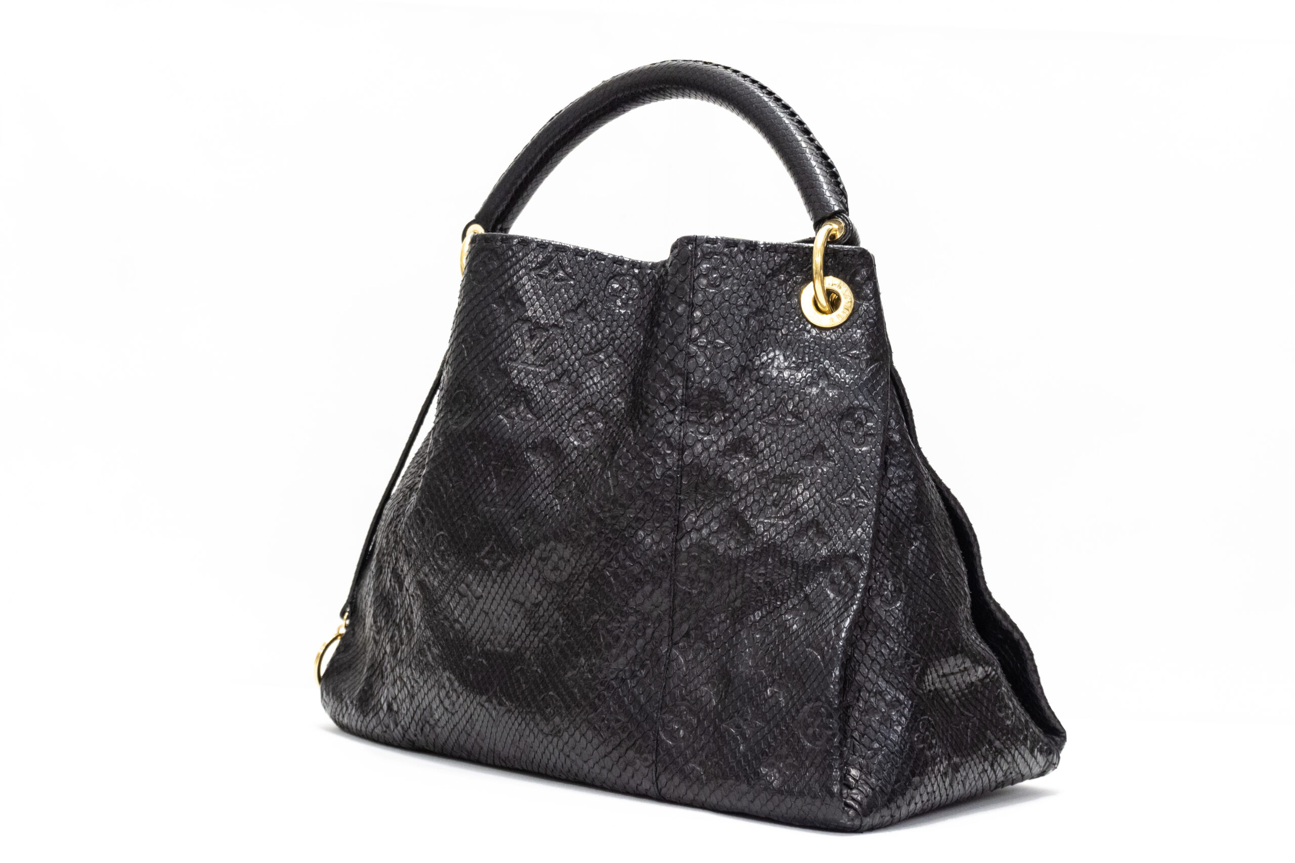Louis Vuitton Tasche Artsy MM Python Leder schwarz – Luxus Store