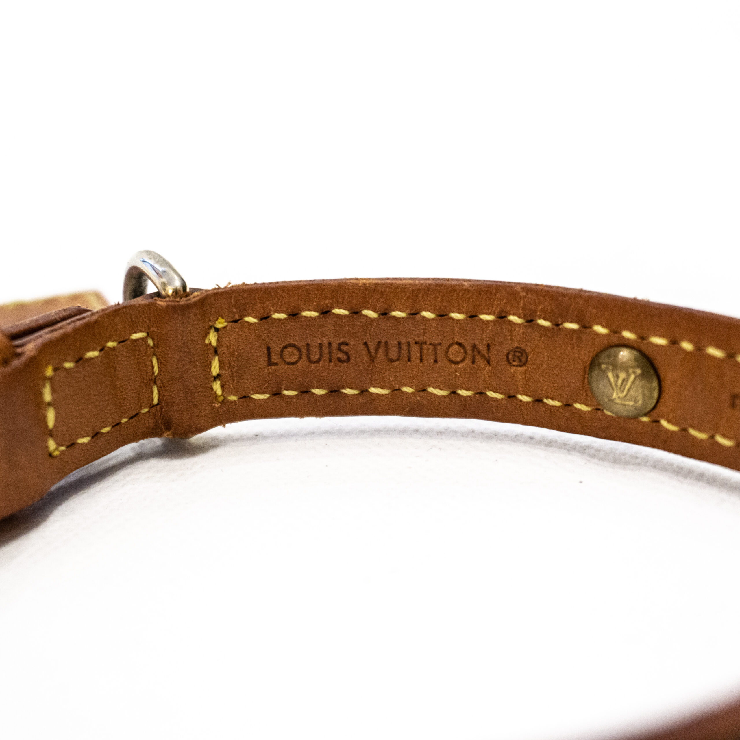 Louis Vuitton Monogram Canvas und Leder Hundehalsband XS Braun Leinwand  ref.577748 - Joli Closet
