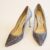 Jimmy Choo Pumps Silber Glitzer Gr. 37