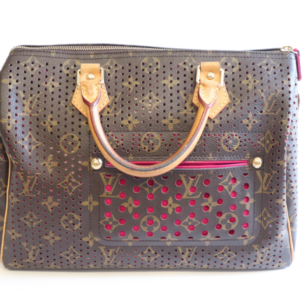 Louis Vuitton Tasche Speedy 30 Monogram Canvas limitiert Braun Pink