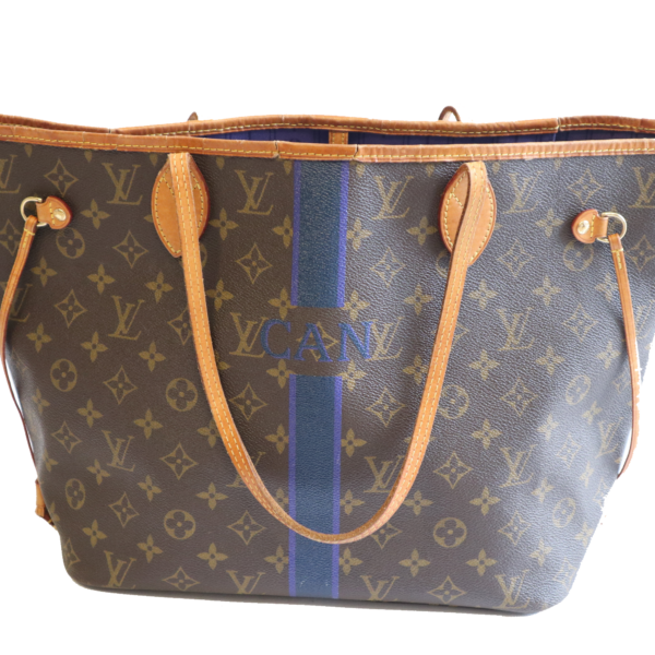 Louis Vuitton Tasche Neverfull MM “CAN” Braun Violett