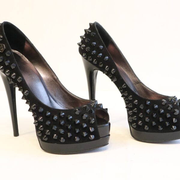 Philipp Plein Pumps Schwarz mit Nieten Gr. 37