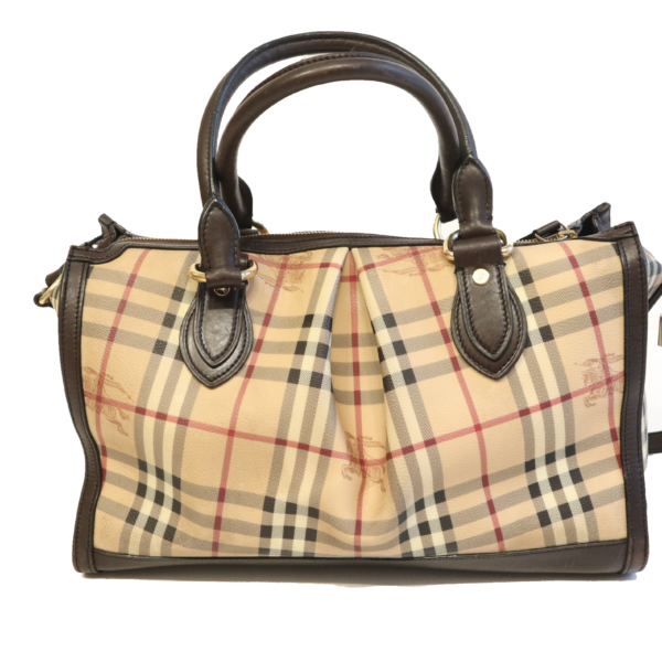 Burberry Tasche Check Muster Beige/Braun